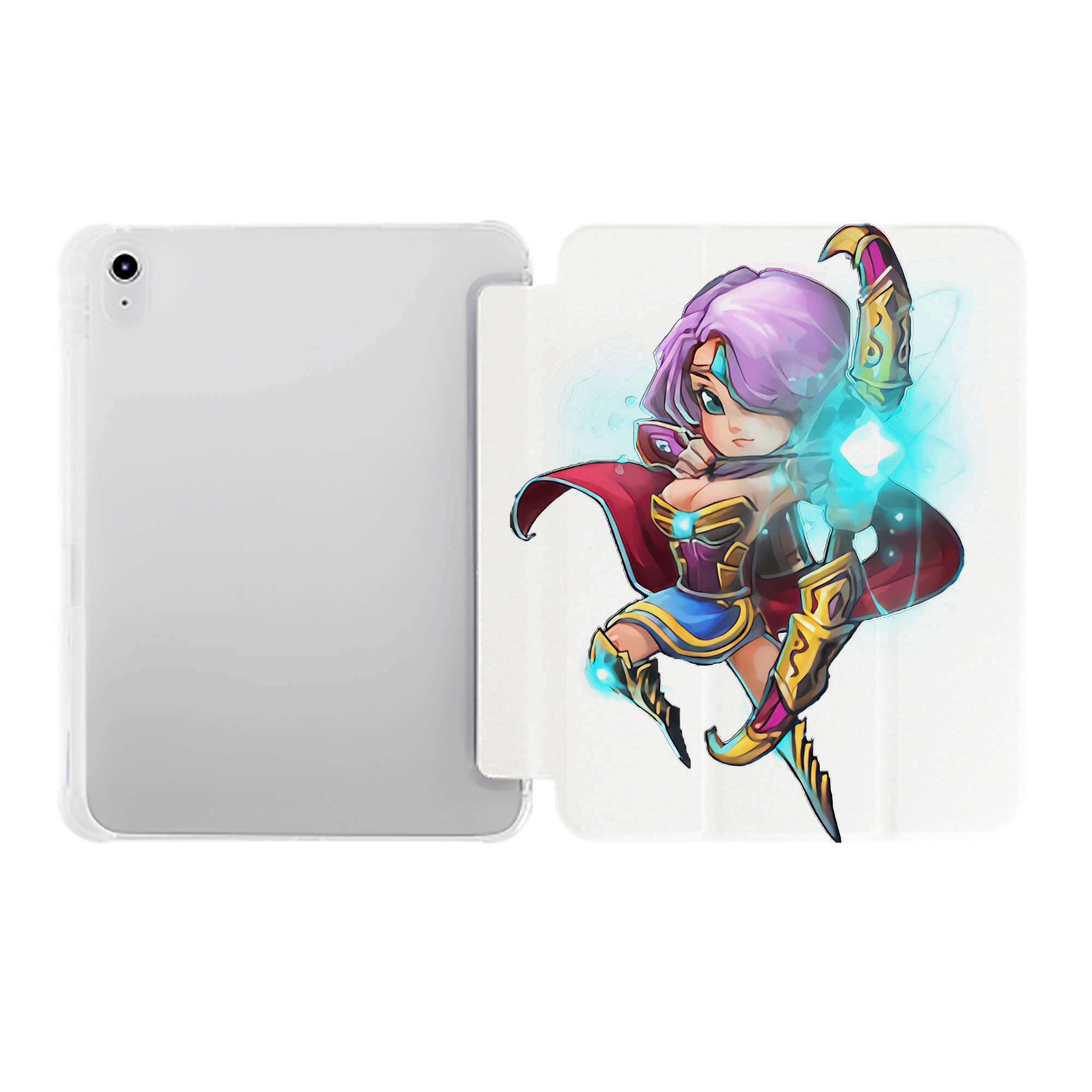 （画像用） リーグ・オブ・レジェンド League of Legends LOL IPad ケース ペン収納付き 三つ折りスタンド PUレザー×シリコン 対応機種9.5/10.5/10.9インチ